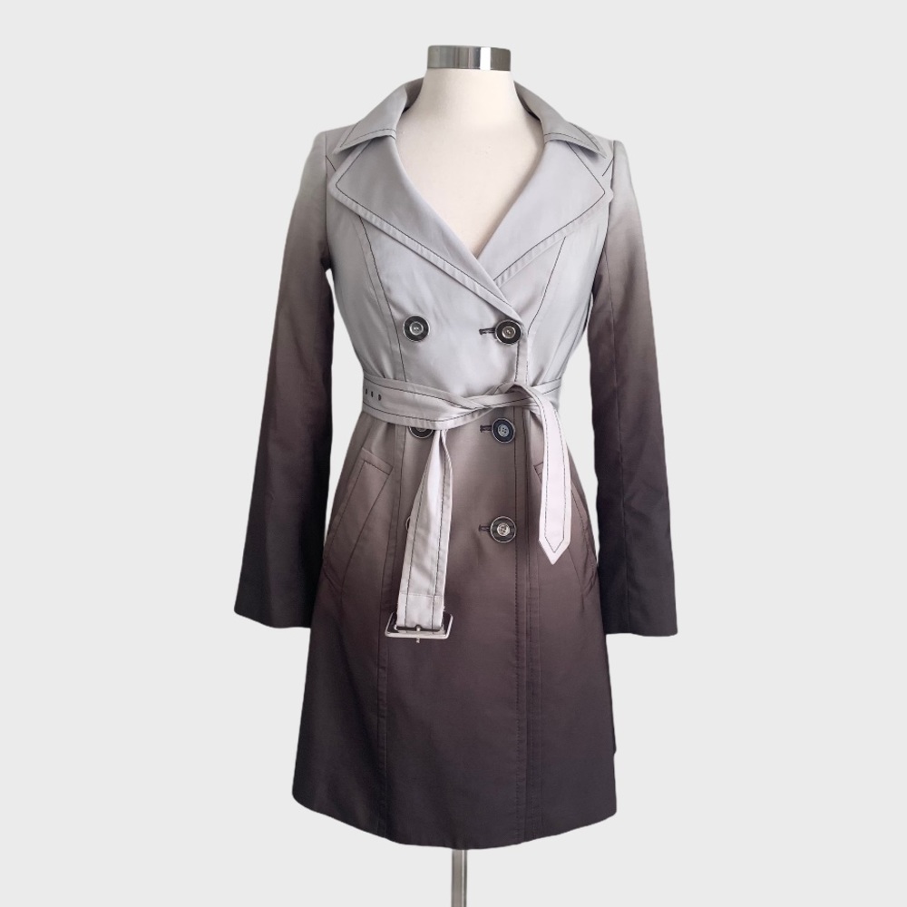 THE LIMITED Brown Ombré Trench Coat XS